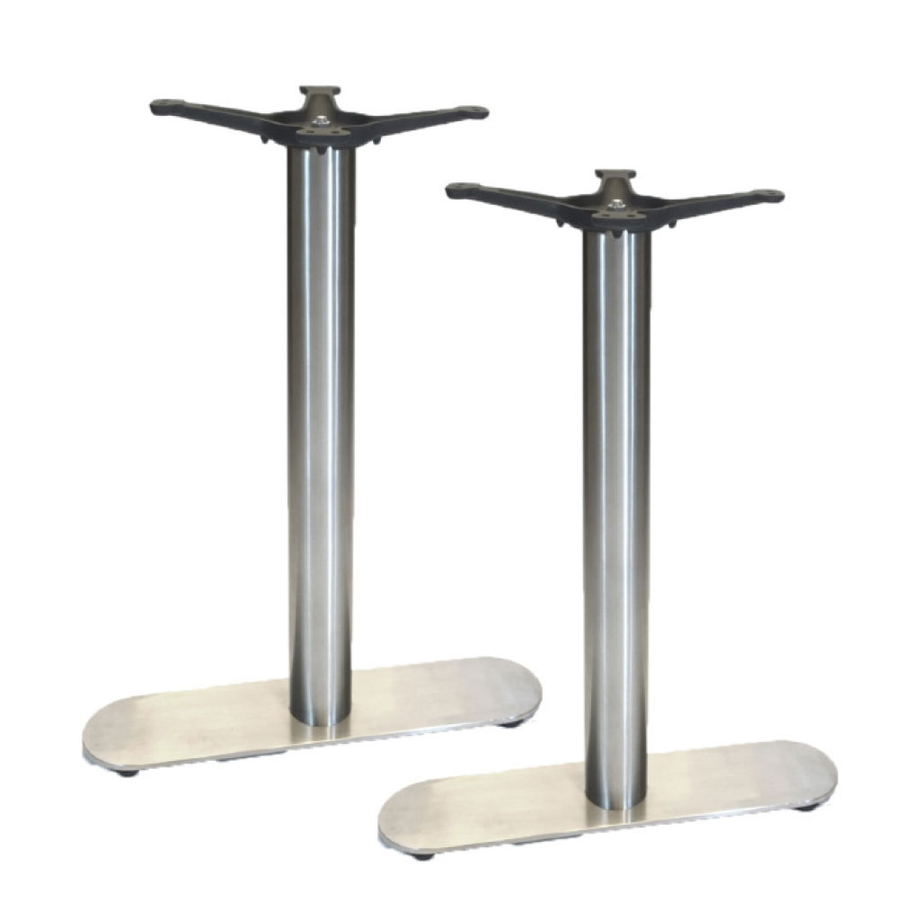 2 Prong Stainless Restaurant Table Base