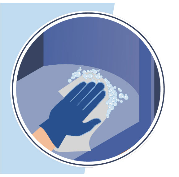 Hand in Glove Washing Chair Graphic