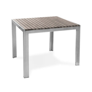 Mesa cuadrada de sauce