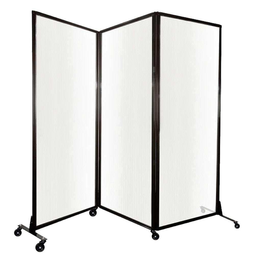 3 Panel Folding Partition 1024x1024 With Casters 