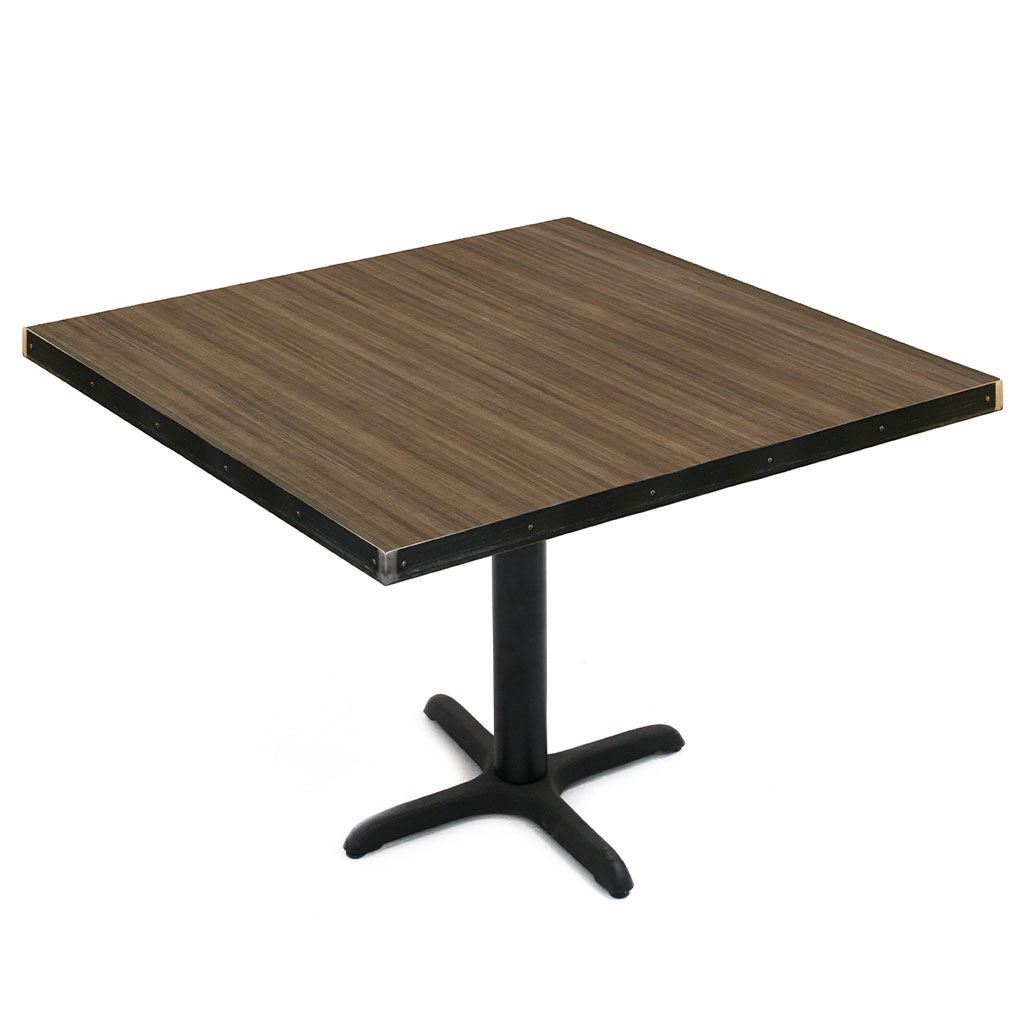 Covington Restaurant Tabletop Studio-Teak with Forge-Edge