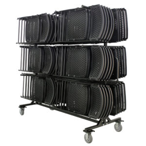 Carro de árbol con silla plegable cargado