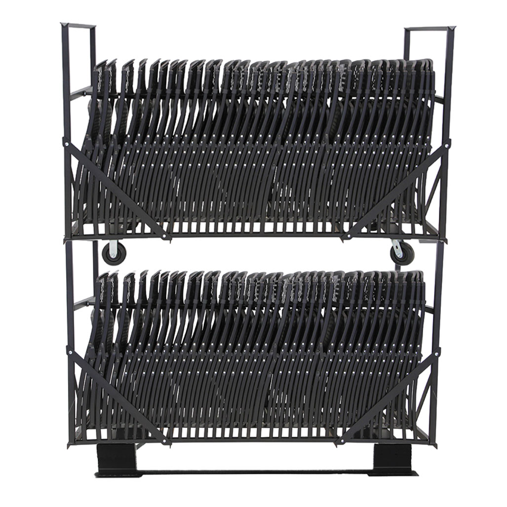Folding Chair Cart - Stacking Loaded