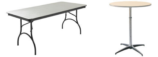 ABD Folding Table and ABS Cocktail Table