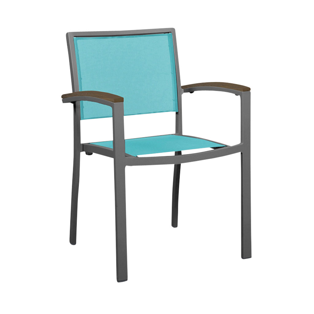 Magnolia Mesh Dining Chair with Arms Dimensions