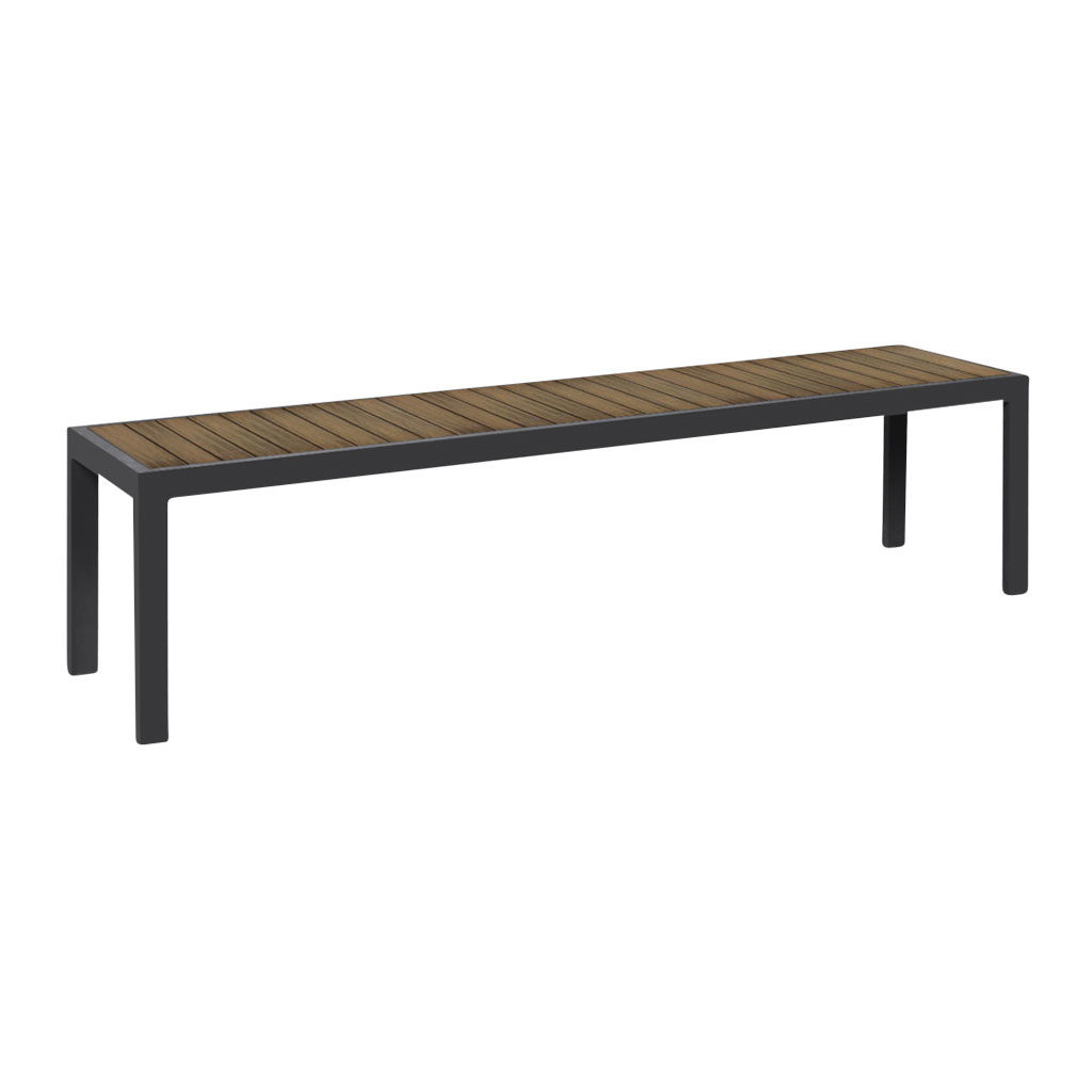 Magnolia Faux Teak Slat Bench