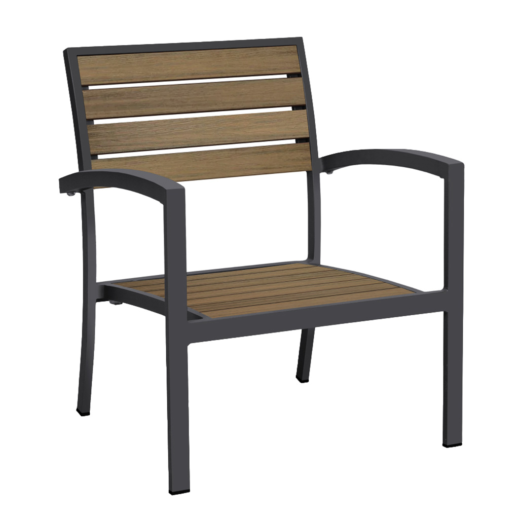 Poltrona Magnolia Faux Teak Slat