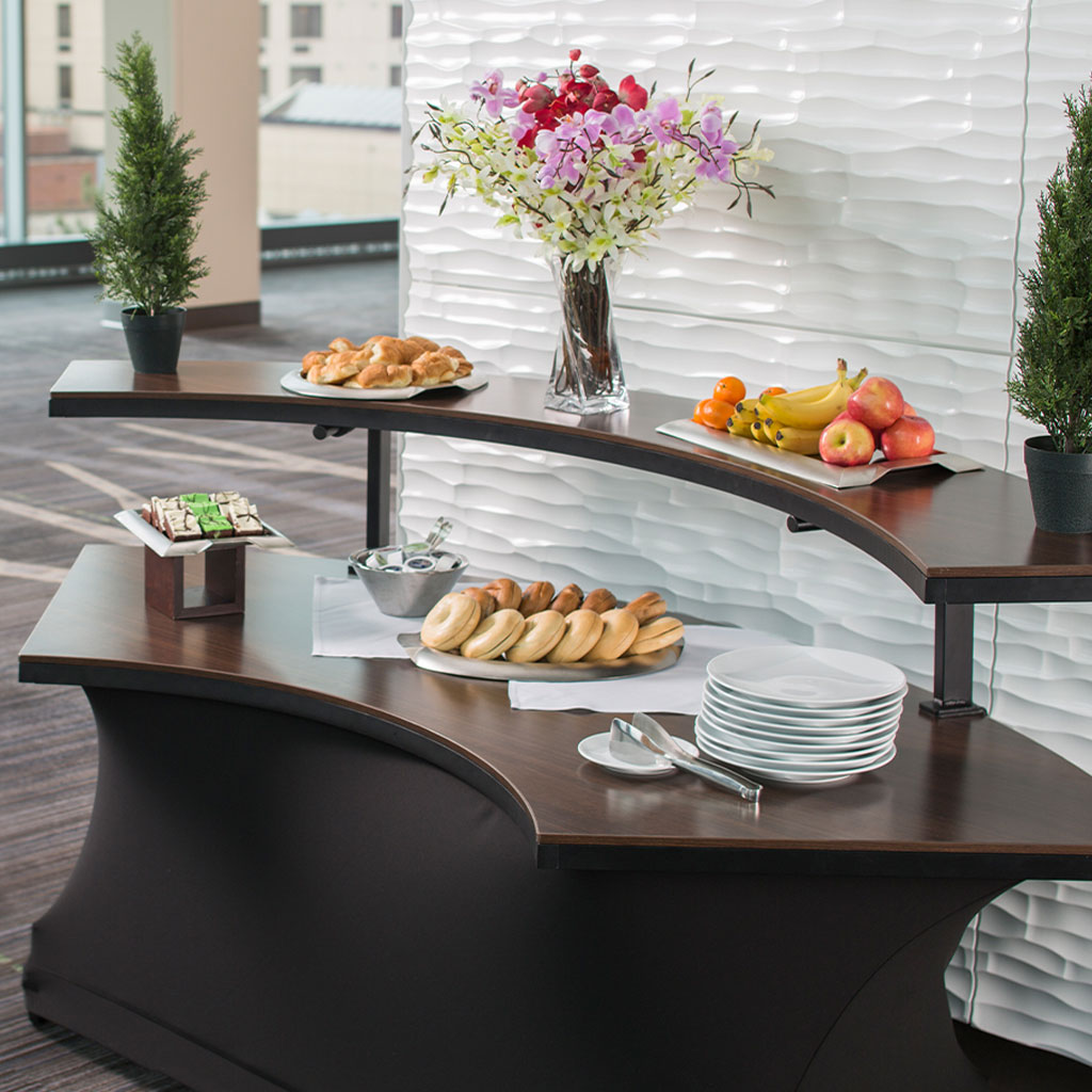 Reveal Linenless Buffet Table Lifestyle