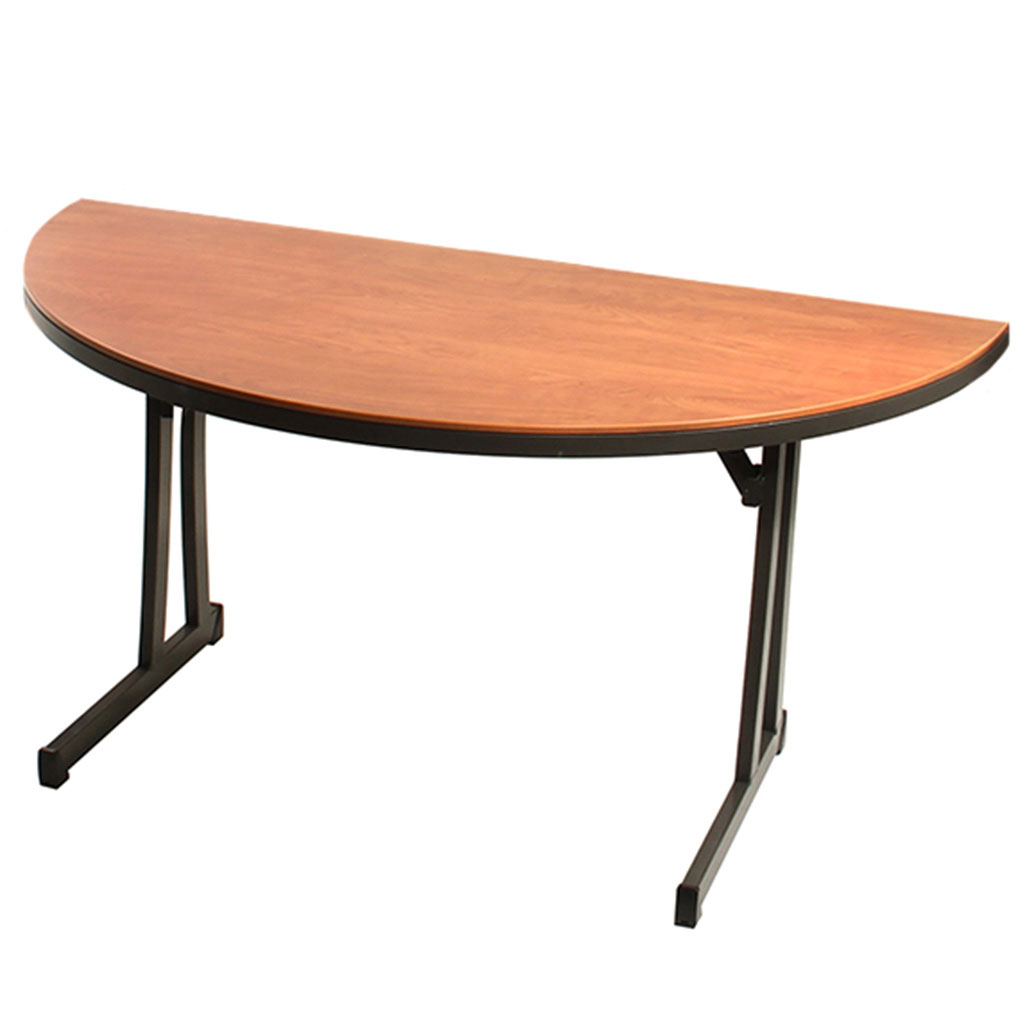 Reveal Linenless Half Round Table