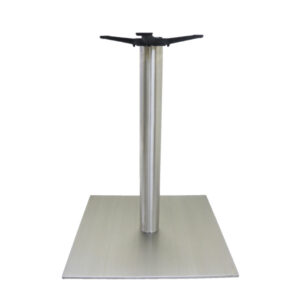 Square Stainless Round Column Restaurant Table Base