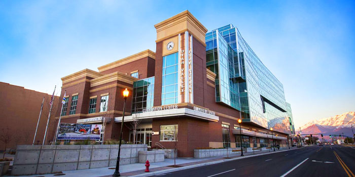 Bâtiment du centre de congrès de la vallée de l'Utah