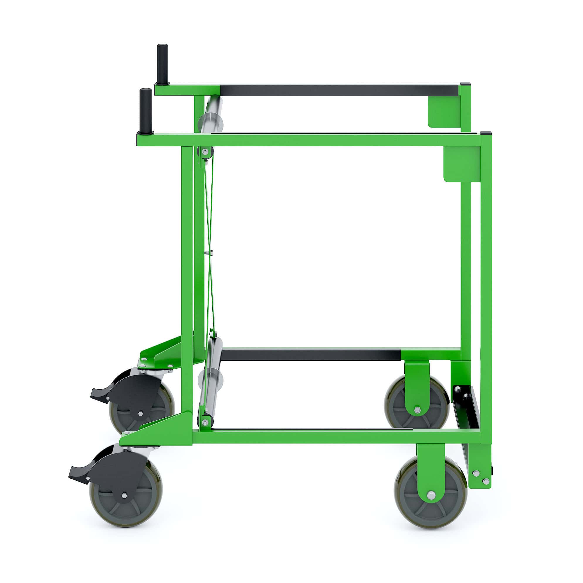 XpressPort_SpaceSaverCart Side Angle