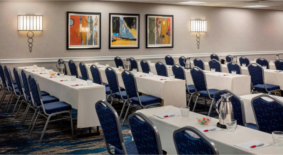 Chairs and Tables Setup in Conference Room