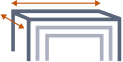 Nesting Table Length Diagram