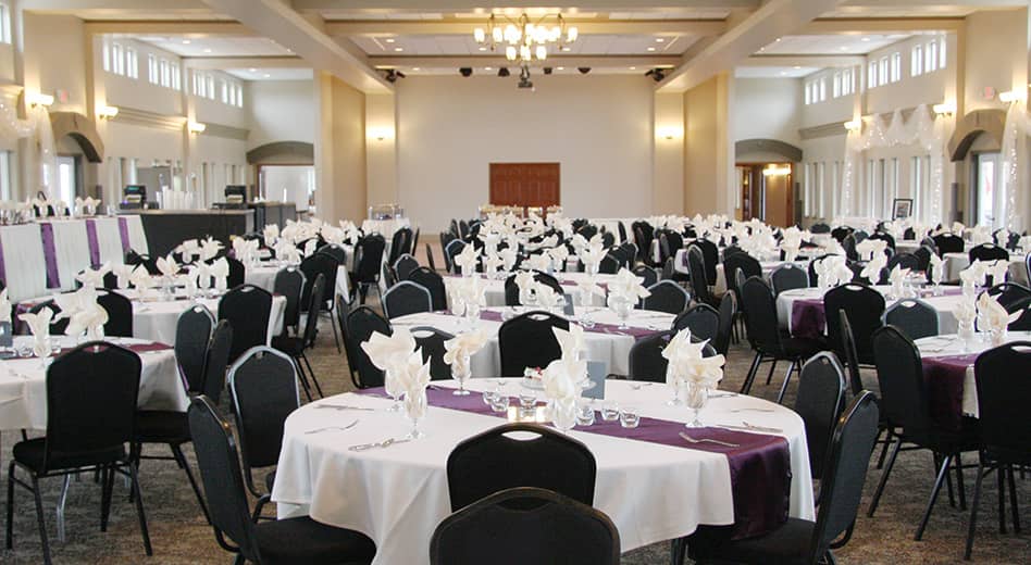 MityLite Access Banquet Chairs in an event setting