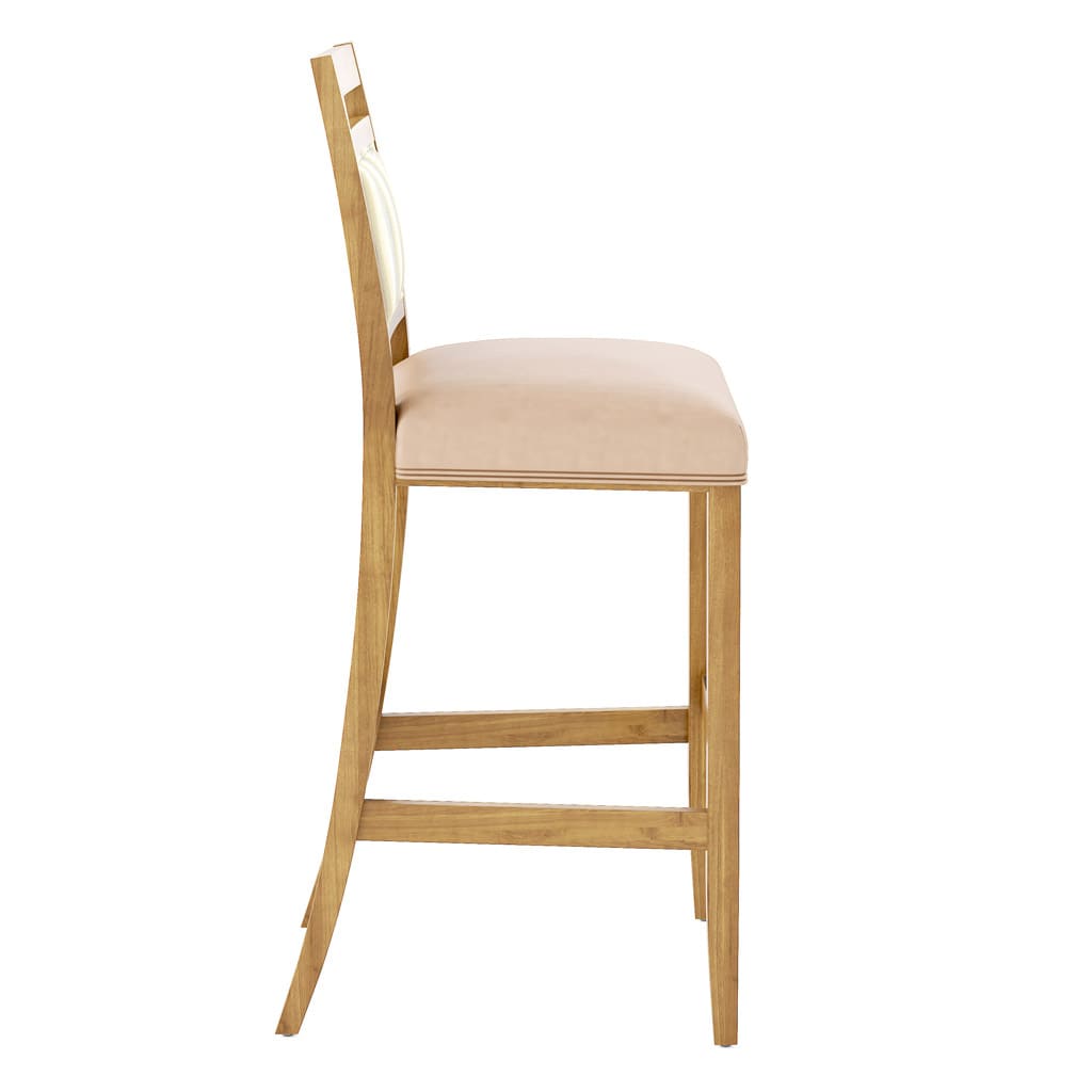 Alta Barstool with Accent Seat Side