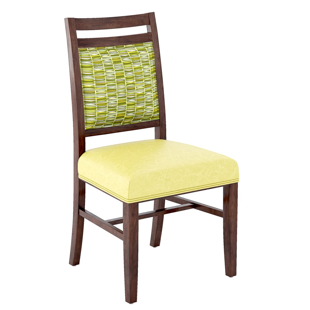 Alta Side Chair with Accent Seat Front 45