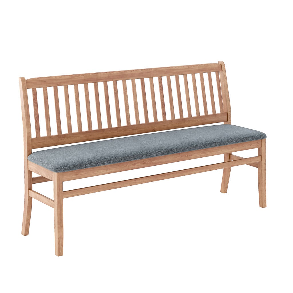 Bulldog Bench 60 Upholstered Front 45