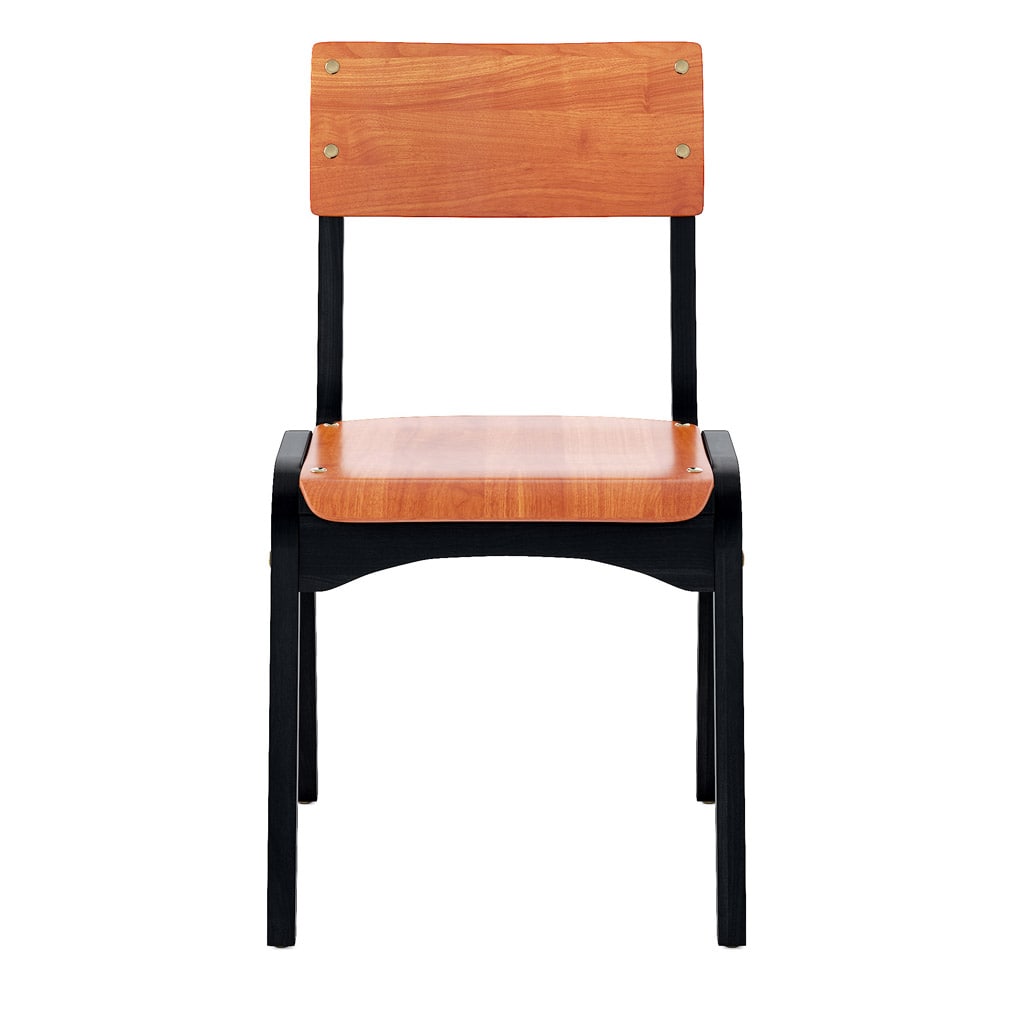 Carlo Stacking Chair with Standard Stain Front