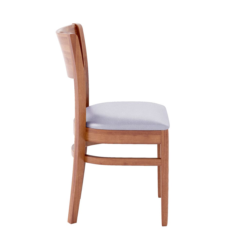 Denver Side Chair Upholstered Side Angle