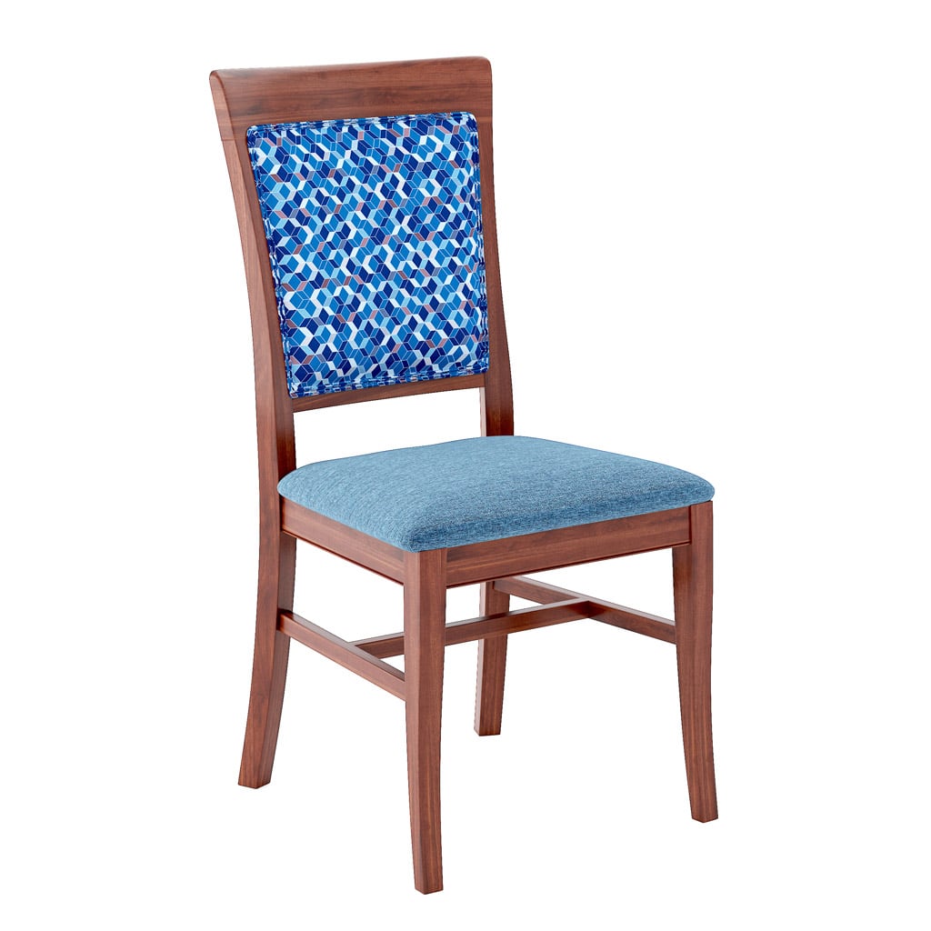 Remy Side Chair X Back Front 45 Angle