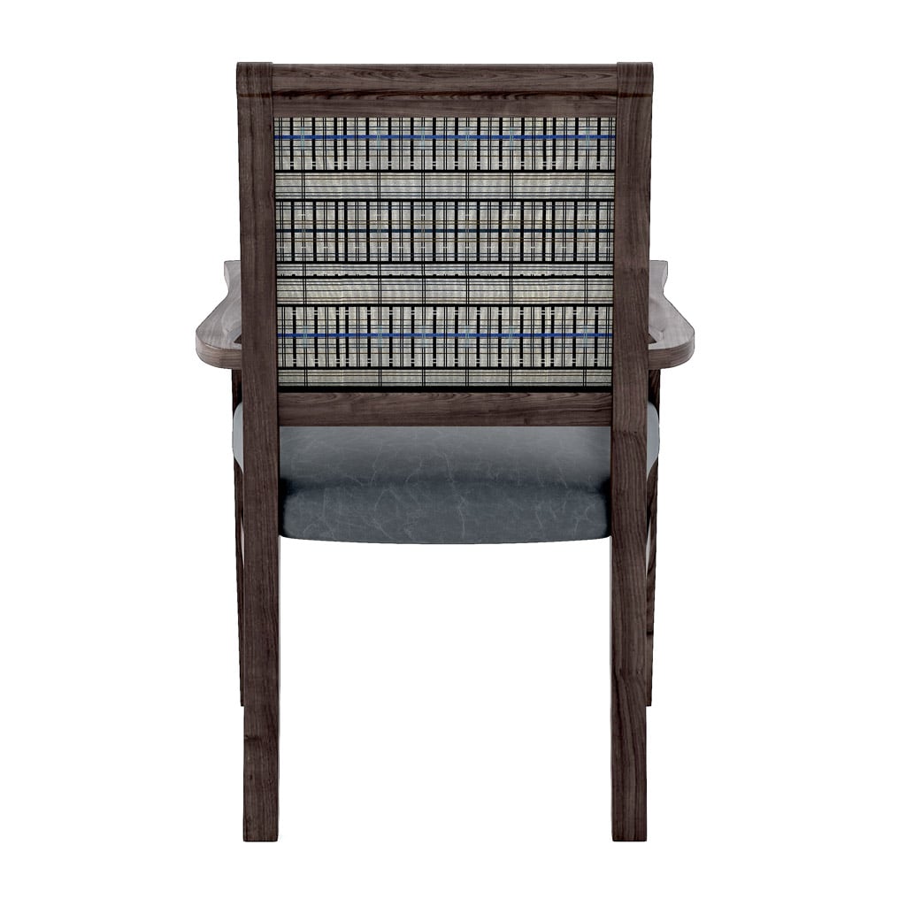 Hudson Accent Armchair with Plain Back Back Angle