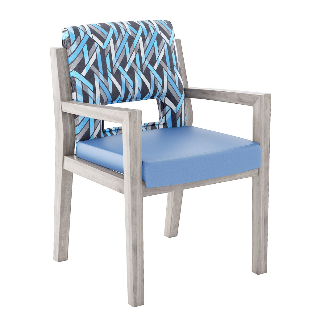 Aurora Armchair with Cleanout Front 45