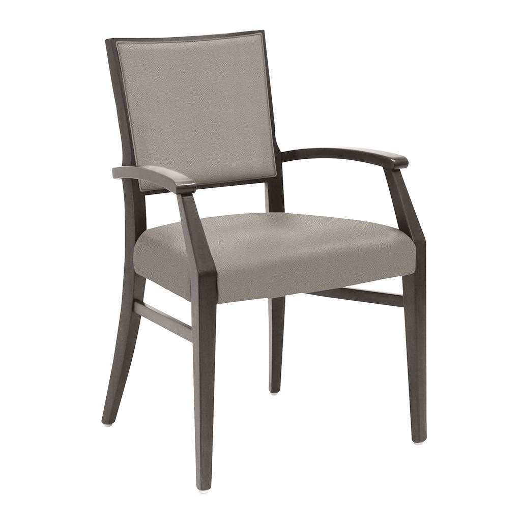 Newcastle Armchair Front 45 Gray