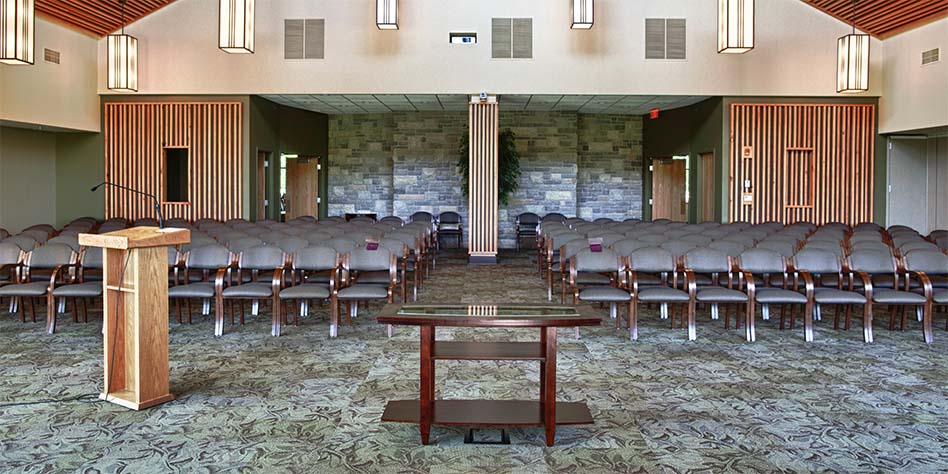 Holsag chairs in a worship setting