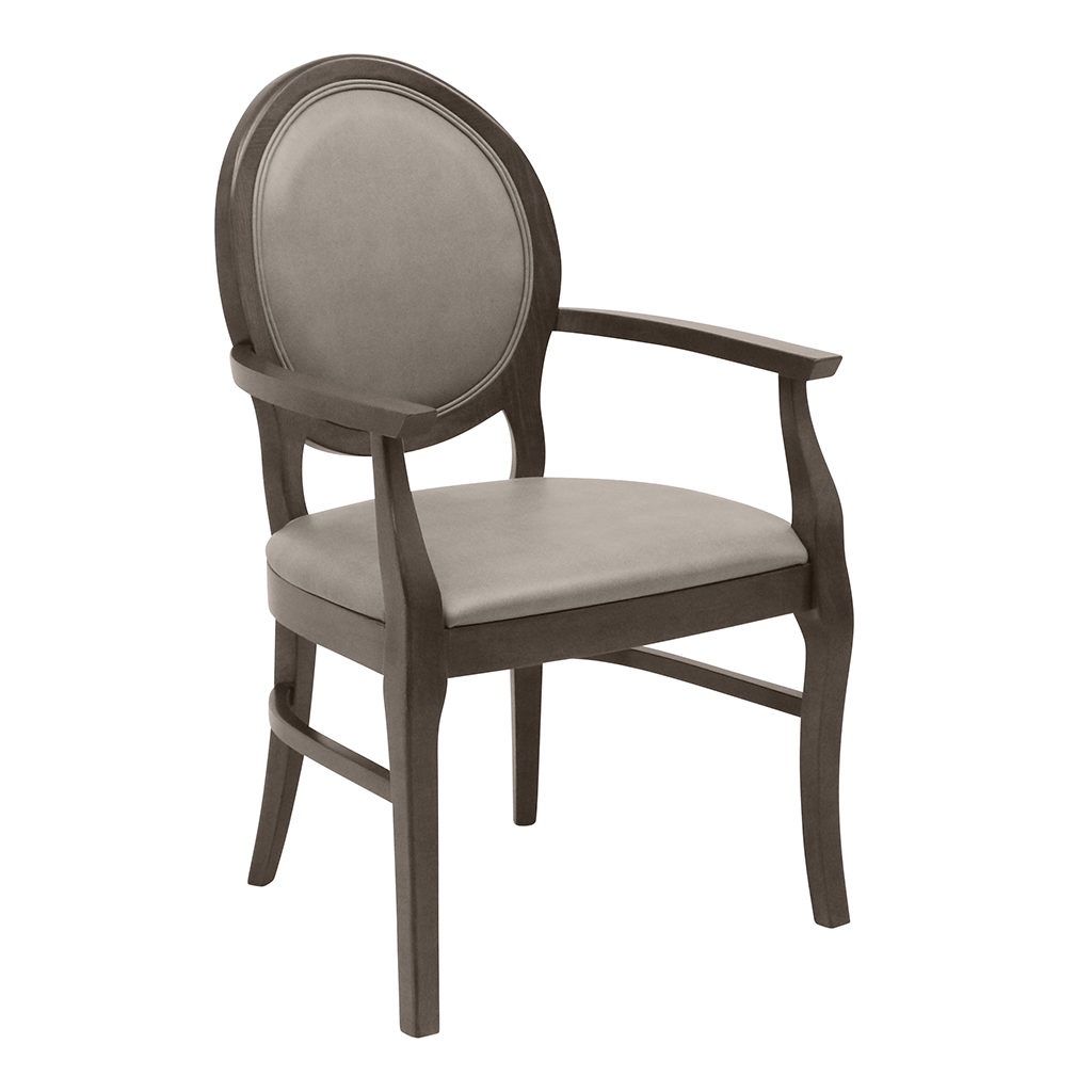 Bristol Armchair Front 45 Gray