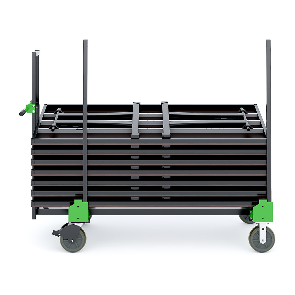 Linenless Slant Stack Loaded Cart Loaded Side Angle