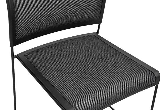 Imágenes de cerca del asiento y el respaldo de malla del HD Premier