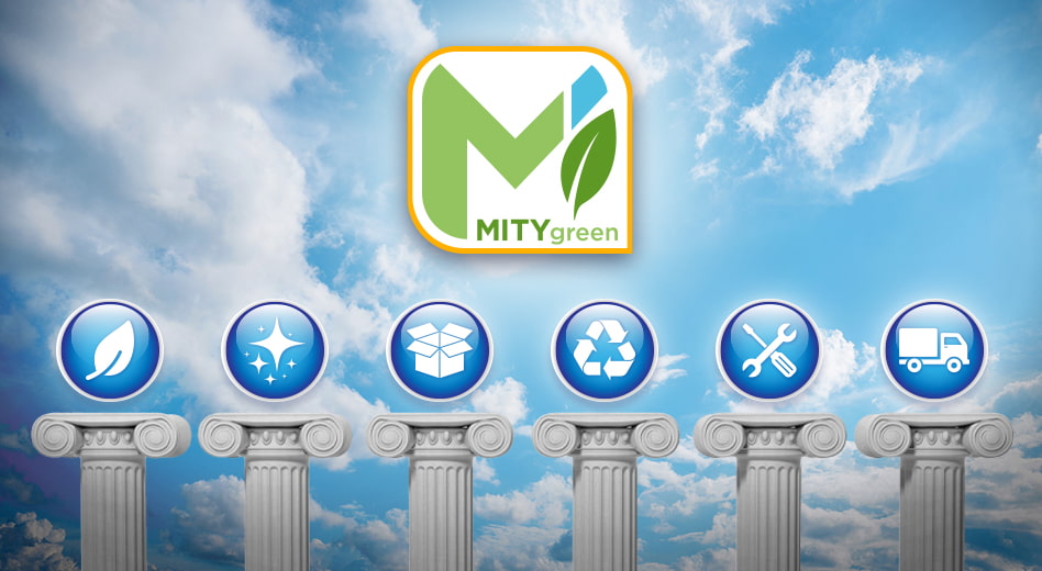 Illustration of the MityGreen Sustainability Pillars