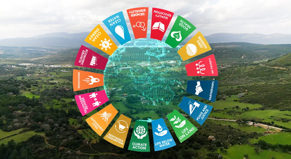 Colorful visualization of the UN's SDGs