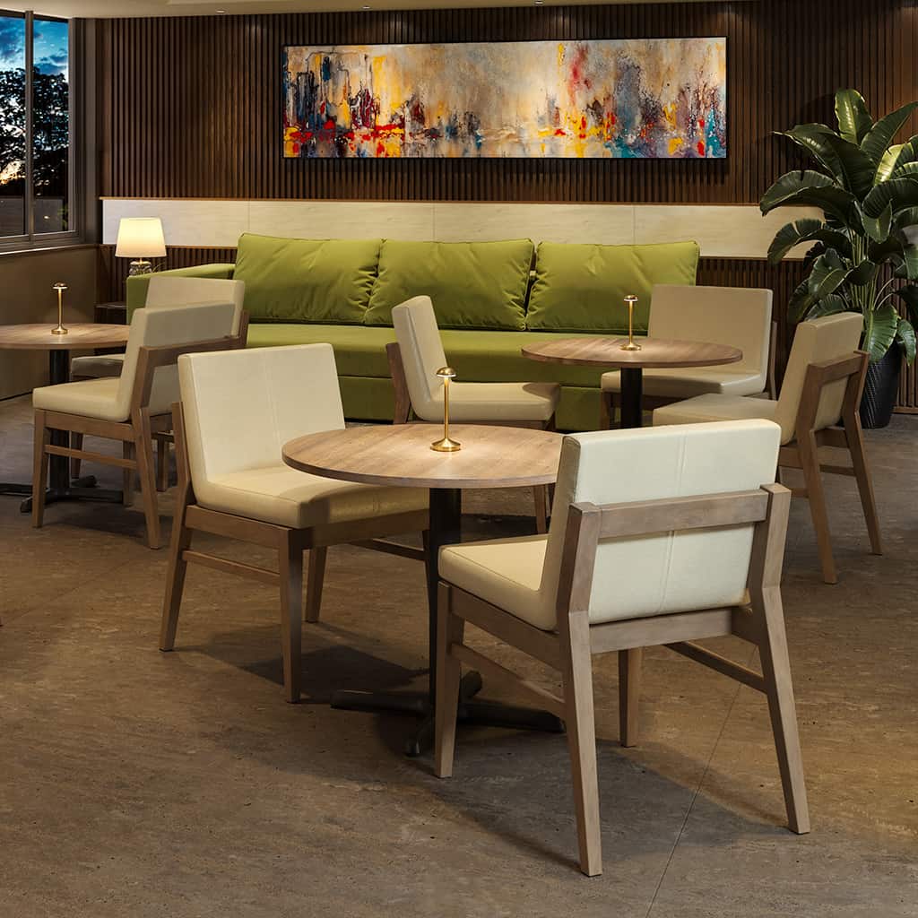 Mila Side Chair in a hospitality space